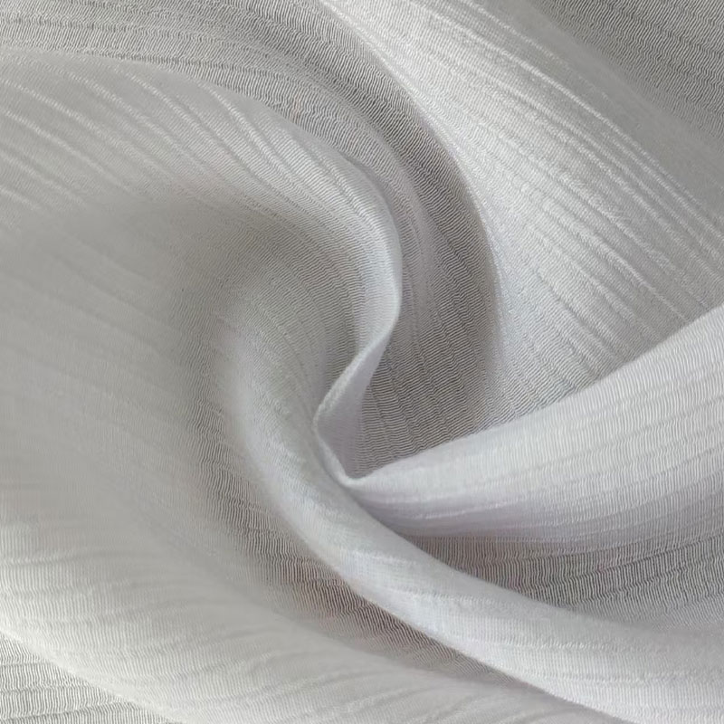 Tecido de rayon/náilon de filamento único 4:1 fortemente torcido com textura enrugada