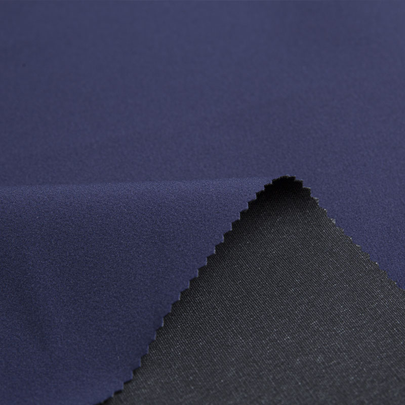 Ligação elástica de quatro vias de nylon 190gsm com membrana branca de respirabilidade de PTFE e malha - três em um