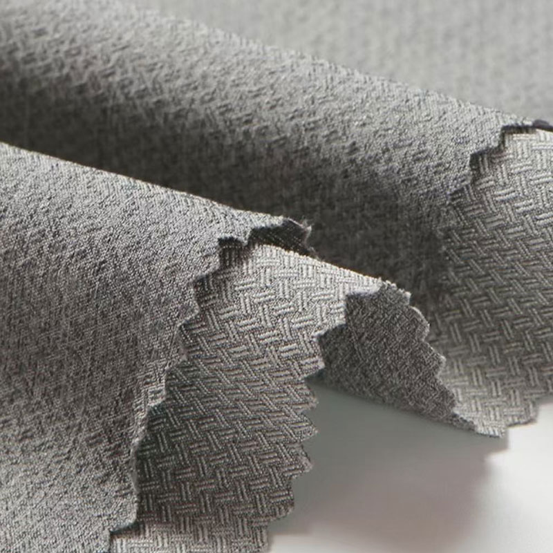 160gsm YH221102 Tecido de spandex catiônico em espinha de peixe com estiramento de quatro vias